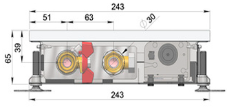 Вбудований в підлогу конвектор COIL-T 60.243.65