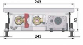 Вбудований в підлогу конвектор COIL-T 80.243.80
