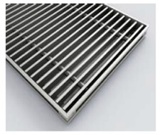 zehnder resh tranverse natural aluminium